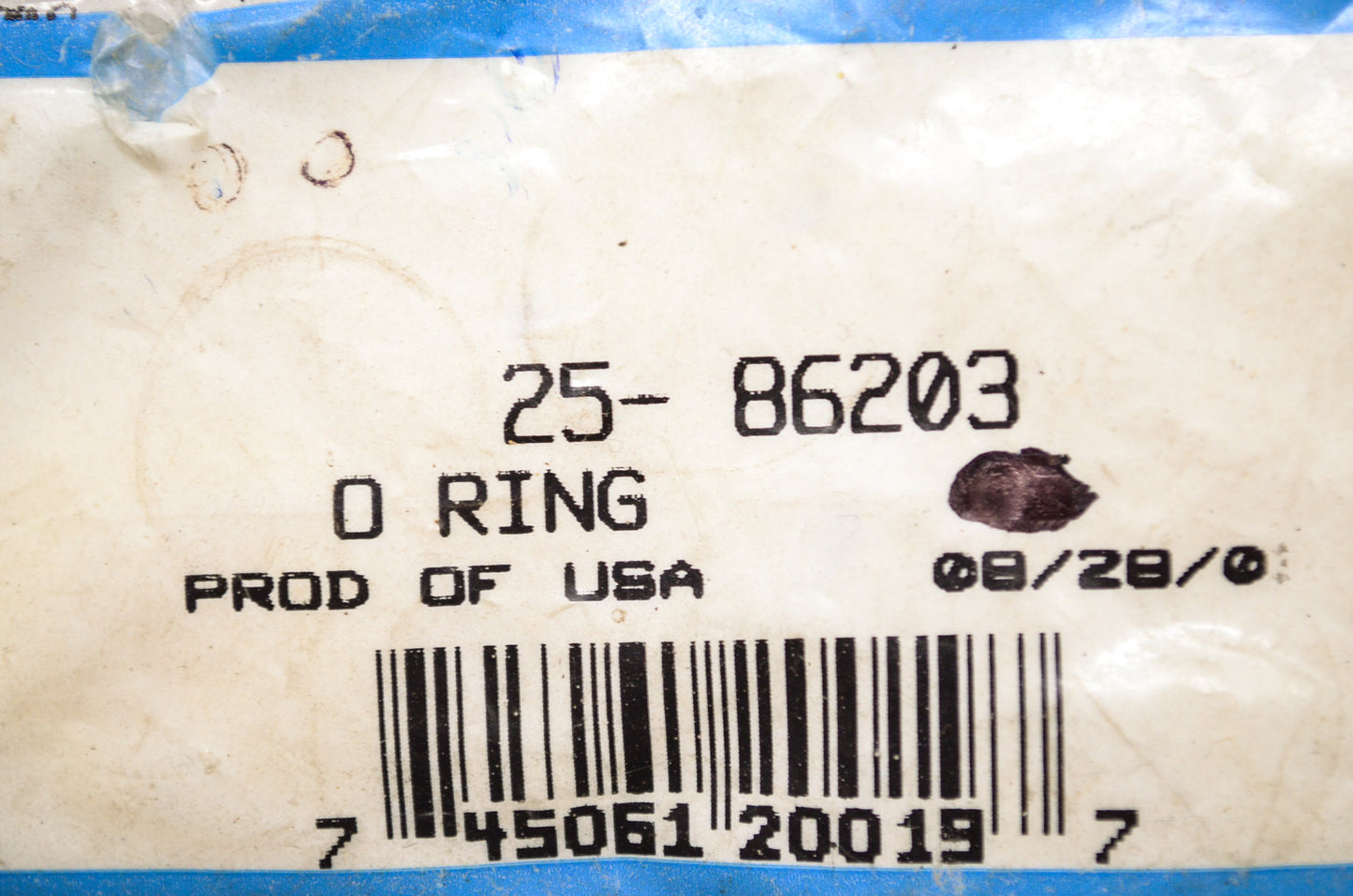 Quicksilver 25-86203 Mercury Marine O-Ring Qty 2 NOS