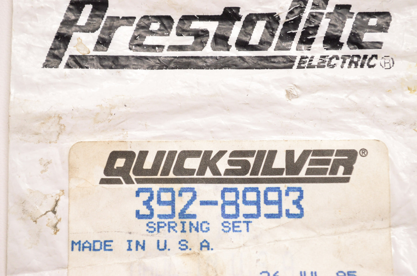 New OEM Quicksilver Mercury Marine Prestolite Electric Springs Qty 2 NOS