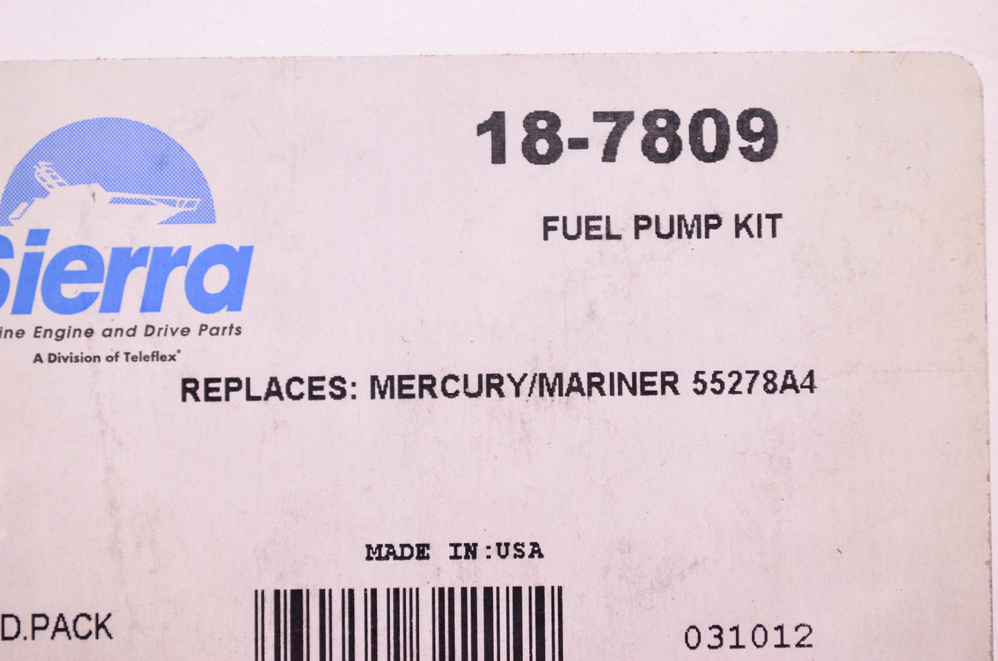 New Sierra Fuel Pump Kit Mercury NOS