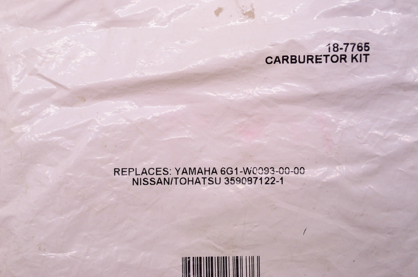 Sierra 18-7765, 6G1-W0093-00-00, 359087122-1 Carburetor Kit Yamaha Nissan Tohats