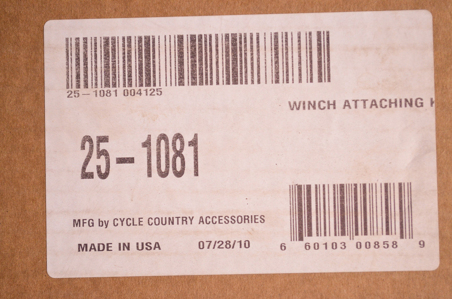 New Cycle Country Winch Mount Kit 04-06 Rancher TRX400 FA FGA TRX350 FM ES NOS