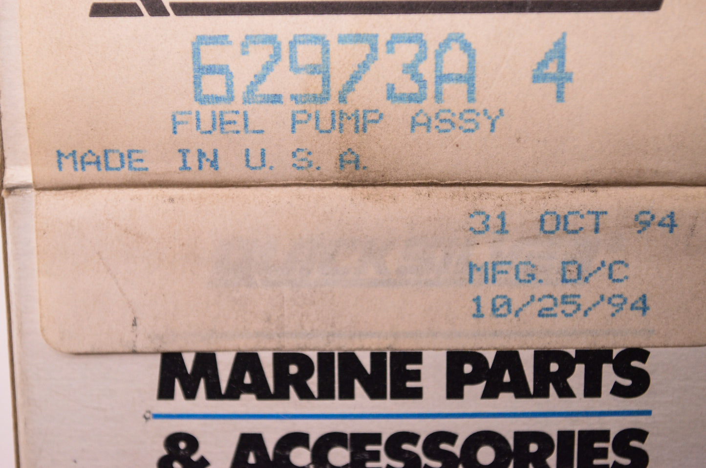New OEM Quicksilver Mercury Marine Fuel Pump Assembly NOS