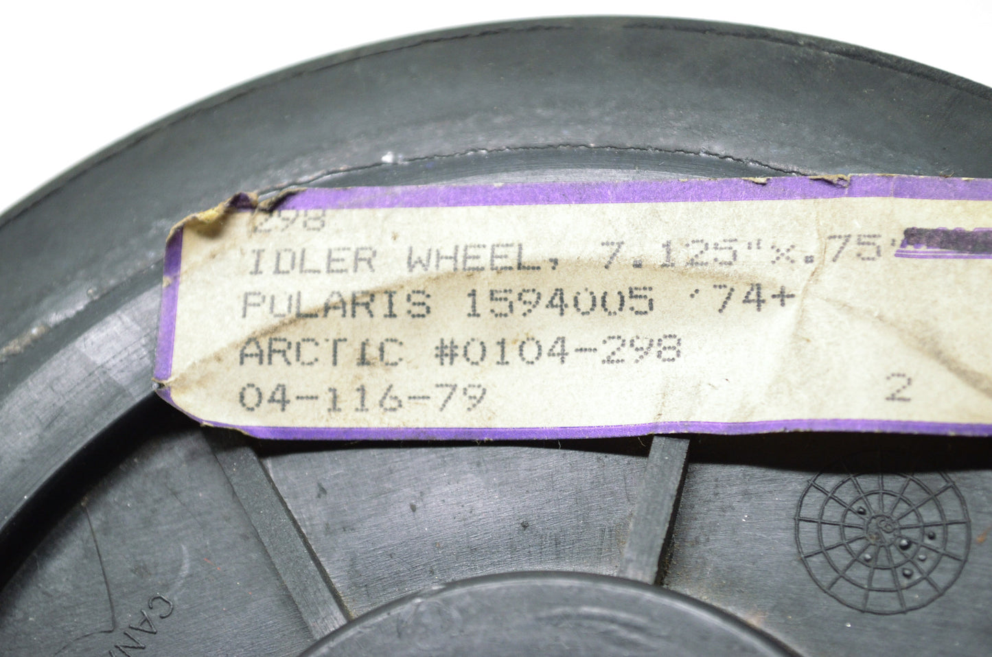New PPD Idler Wheel 7.125' x .75' NOS