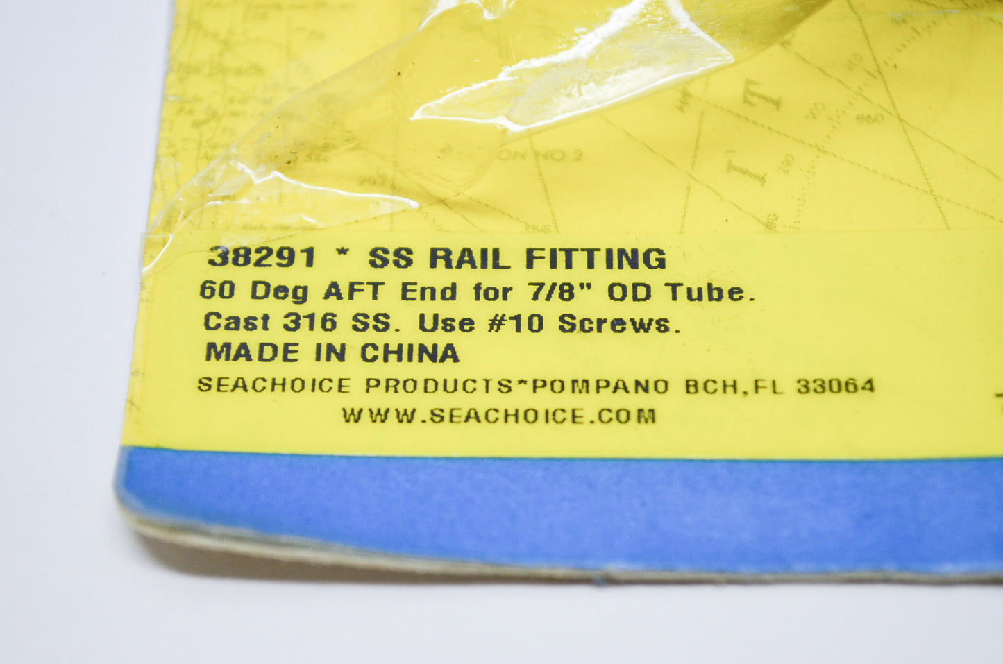 SS Rail Fitting 60 Deg Aft End for 7/8' OD Tube NOS