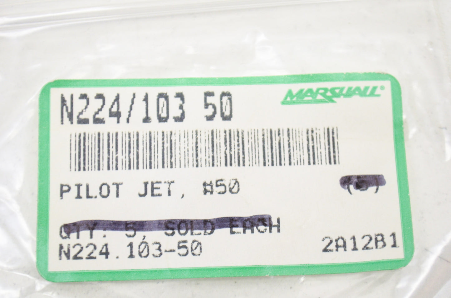 Marshall N224/103 50, N224. 103-50 Pilot Jet NOS