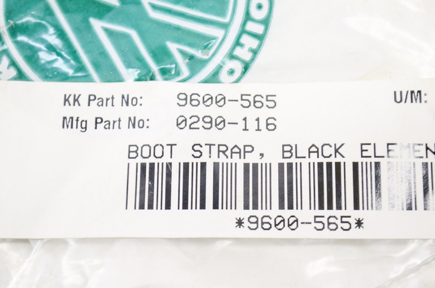 Black Element Boot Strap NOS
