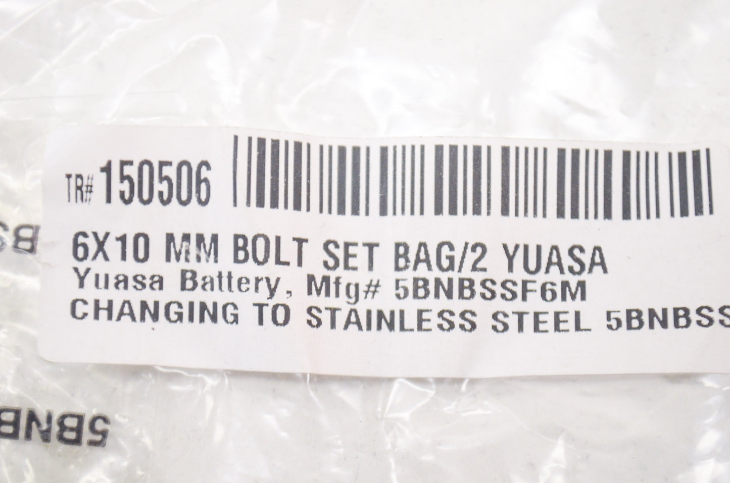 New Yuasa Battery Nut Bolt Set NOS