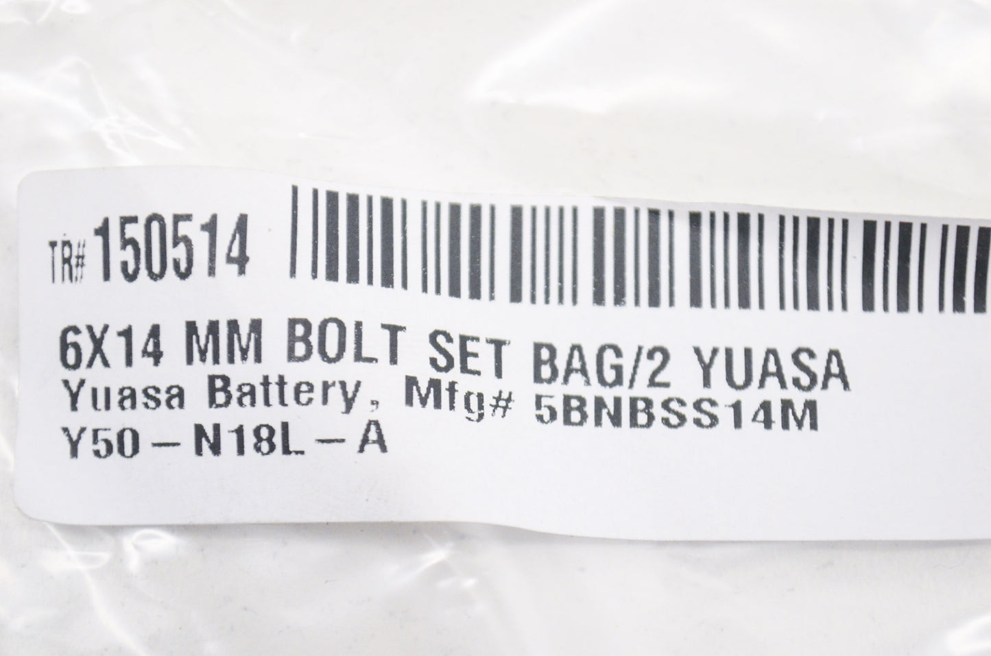 New Yuasa Battery Nut Bolt Set NOS