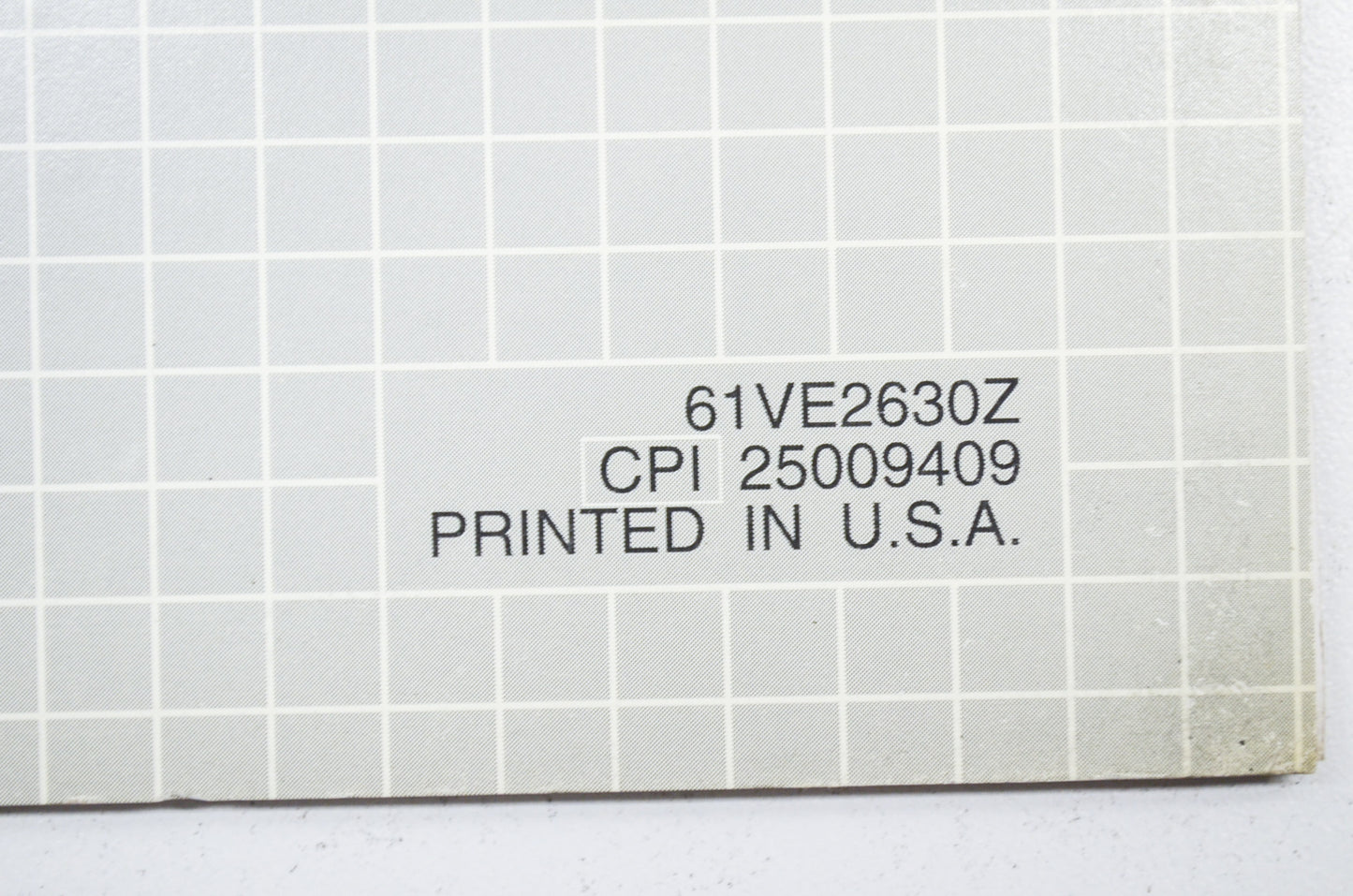 OEM Honda 61VE2630Z Shop Manual Supplement Rotary Mower HRB215 HRM215