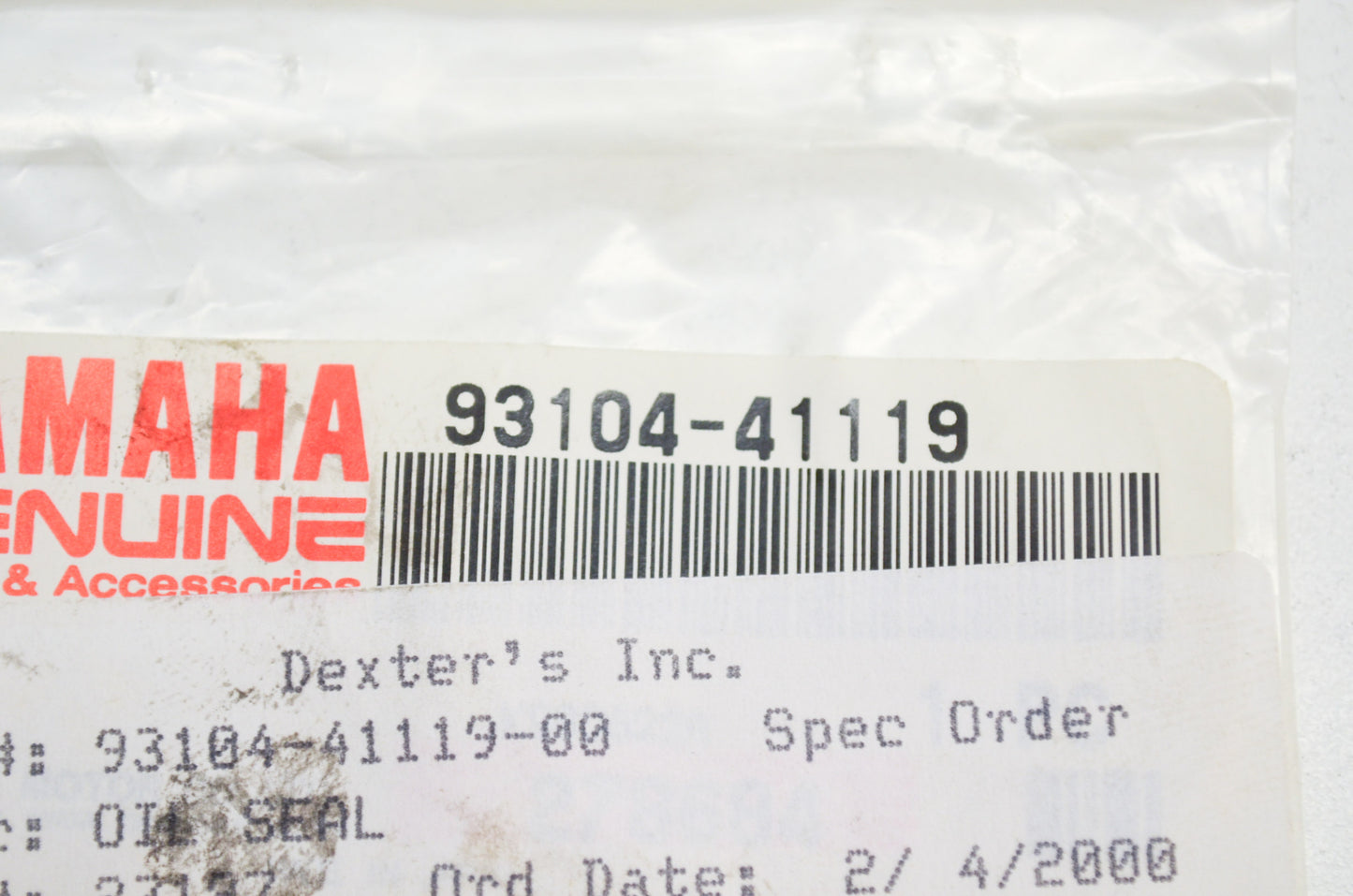 OEM Yamaha 93104-41119-00 Oil Seal NOS
