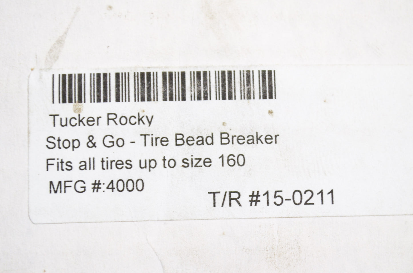 Stop & Go Tire Bead Breaker NOS