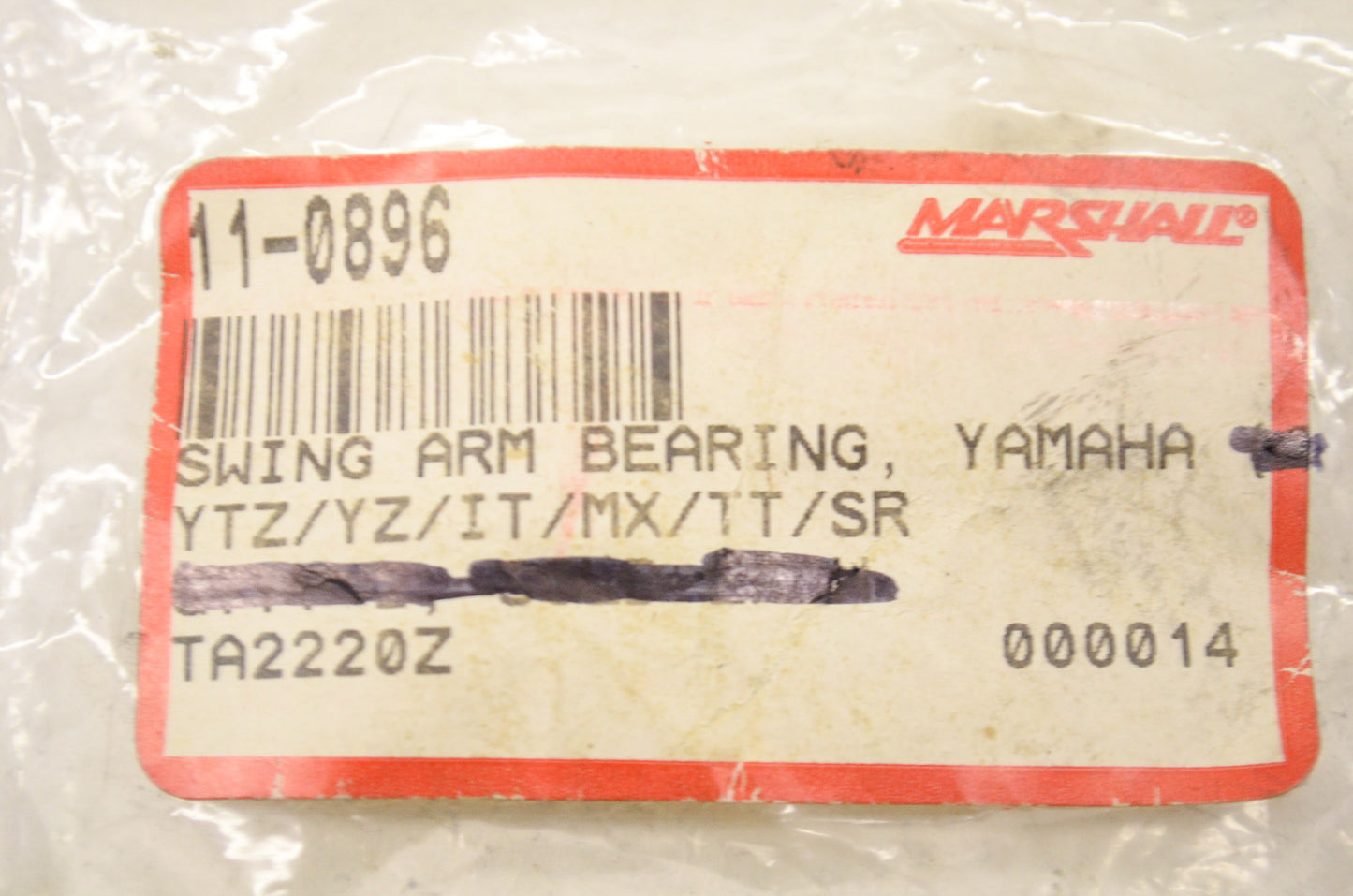 Swing Arm Bearing Yamaha YTZ YZ IT MX TT SR NOS