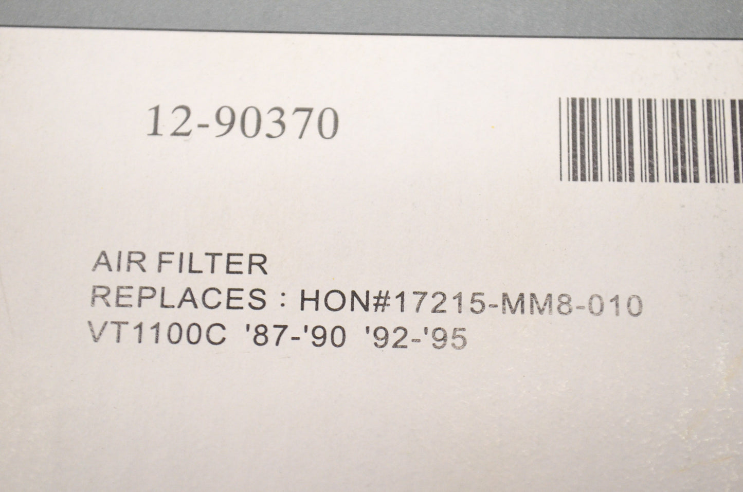 New EMGO Air Filter Honda 87-90 92-95 VT1100C NOS