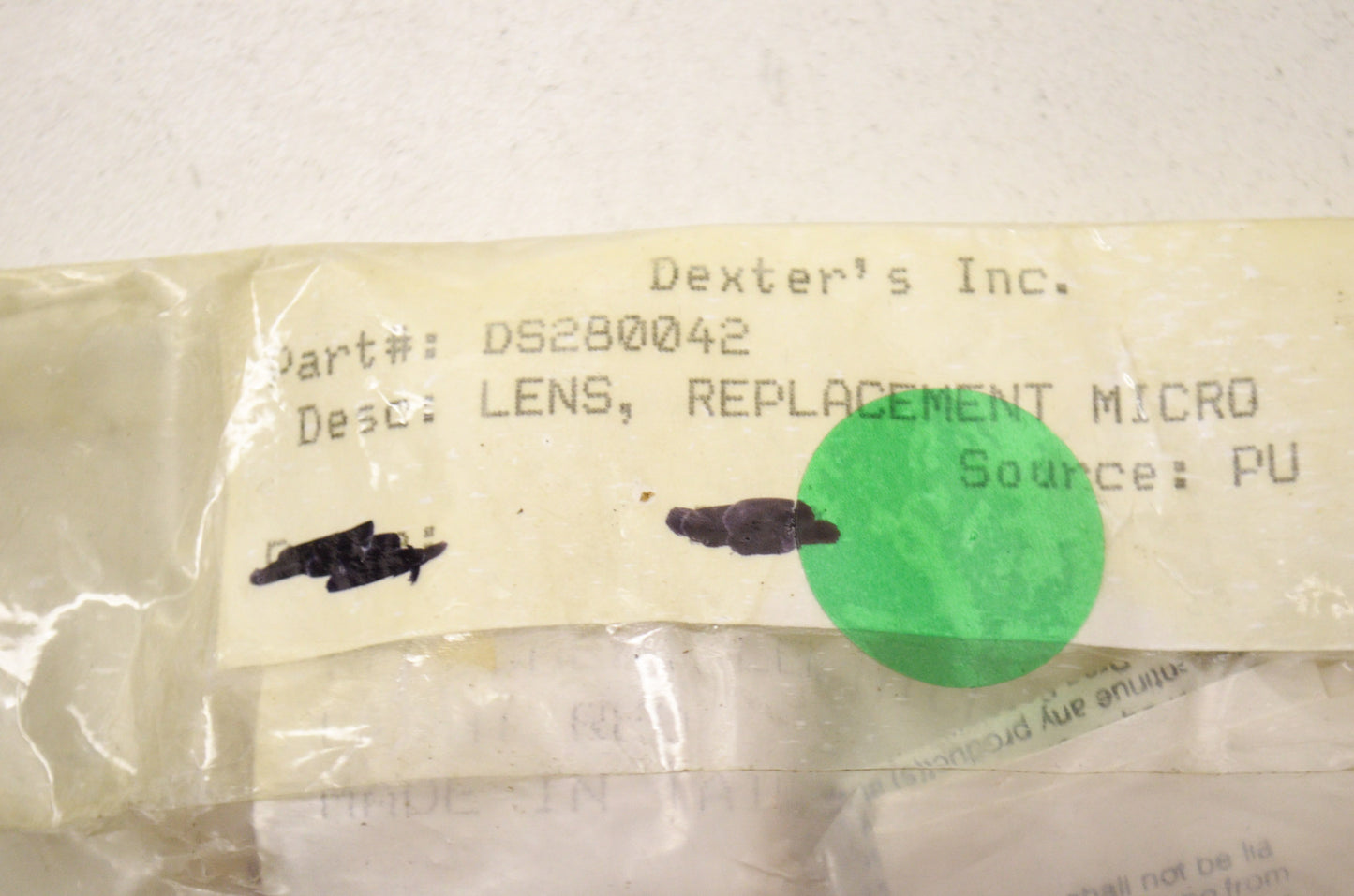 Drag Replacement Micro Red Light Lens NOS