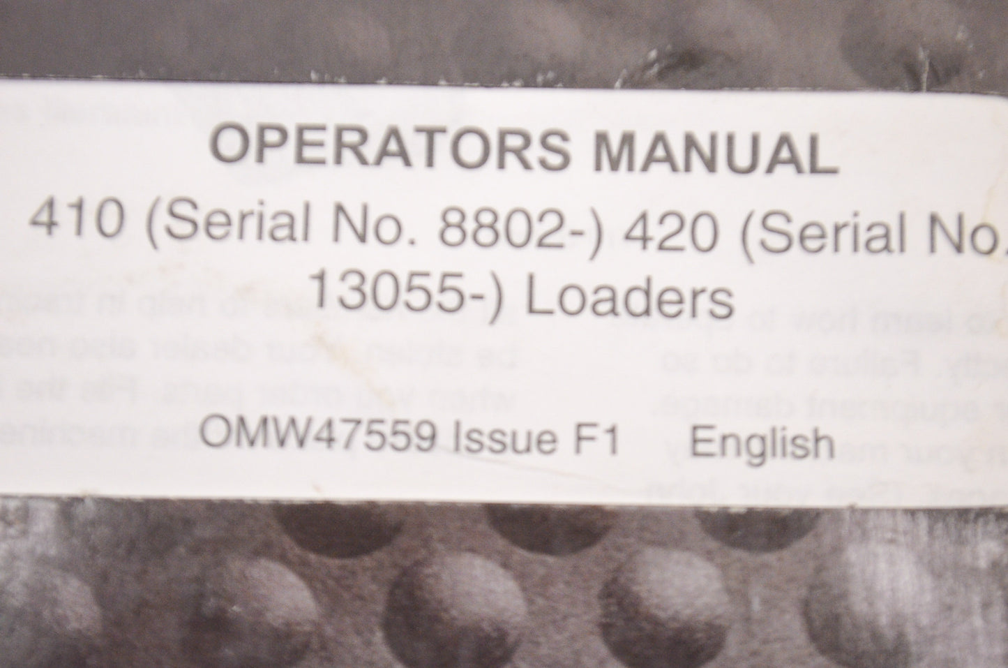 Operator's Manual
