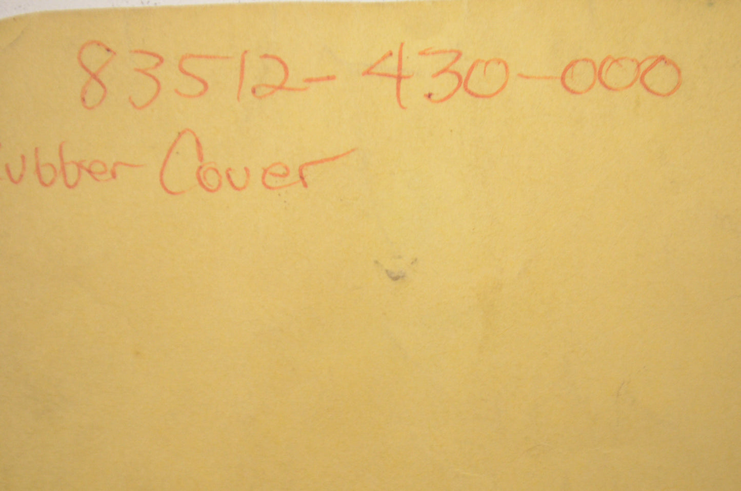 Side Cover Rubber NOS
