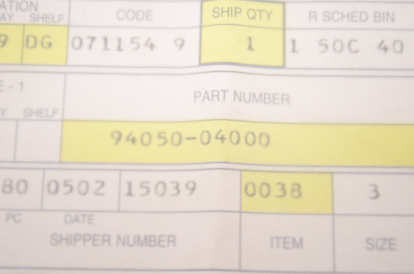OEM Honda 94050-04000 Flange Nut 4mm NOS