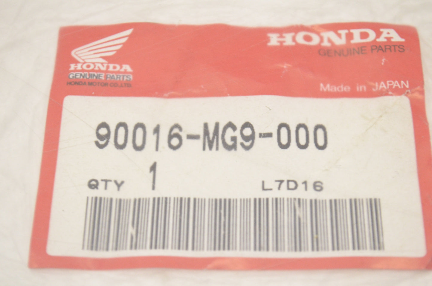 OEM Honda 90016-MG9-000 Special Bolt (6X45) NOS