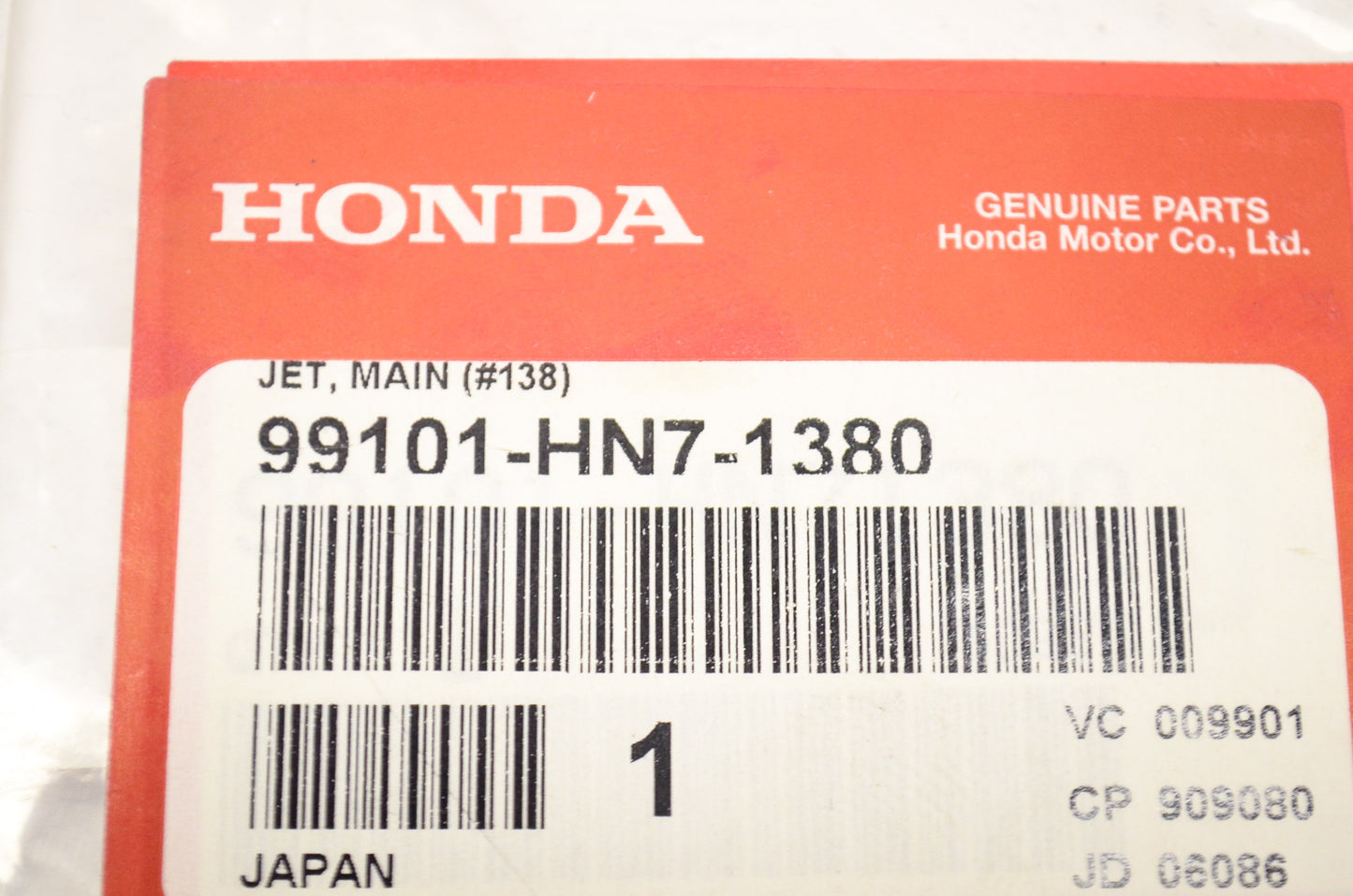 New OEM Honda Main Jet NOS