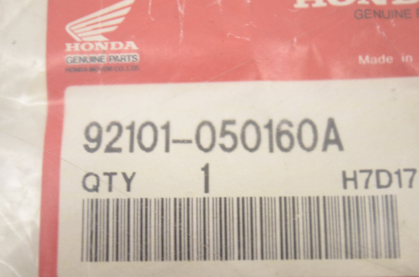 OEM Honda 92101-05016-0A Hex Bolt (5X16) NOS