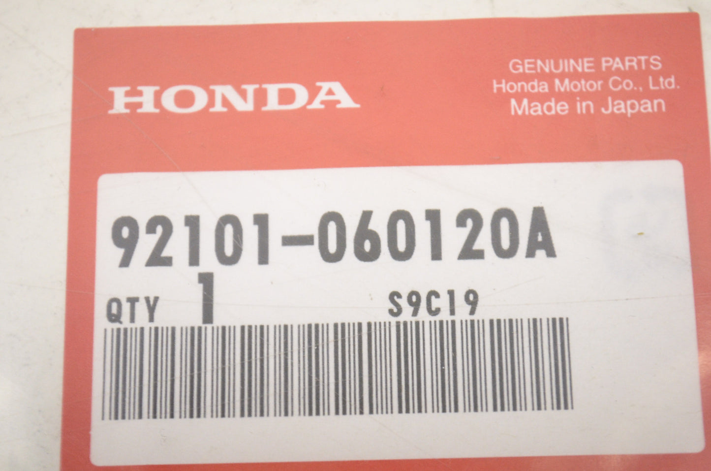 OEM Honda 92101-06012-0A Hex Bolt (6X12) NOS