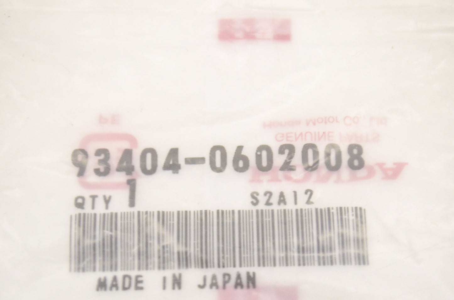 OEM Honda 93404-06020-08 Washer Bolt (6X20) NOS
