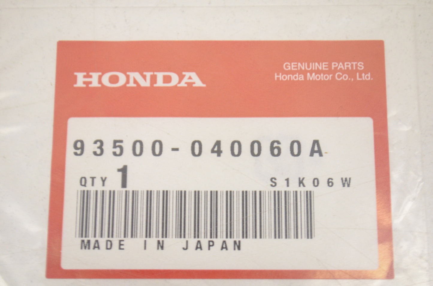 OEM Honda 93500-04006-0A Pan Screw (4X6) NOS