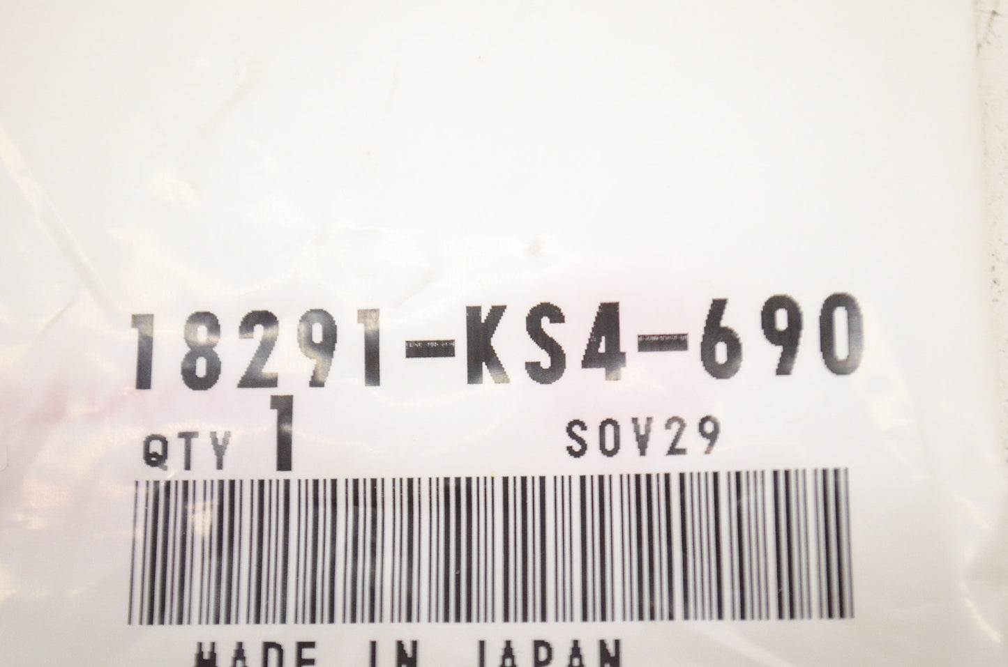 OEM Honda 18291-KS4-690 Exhaust Pipe Gasket NOS