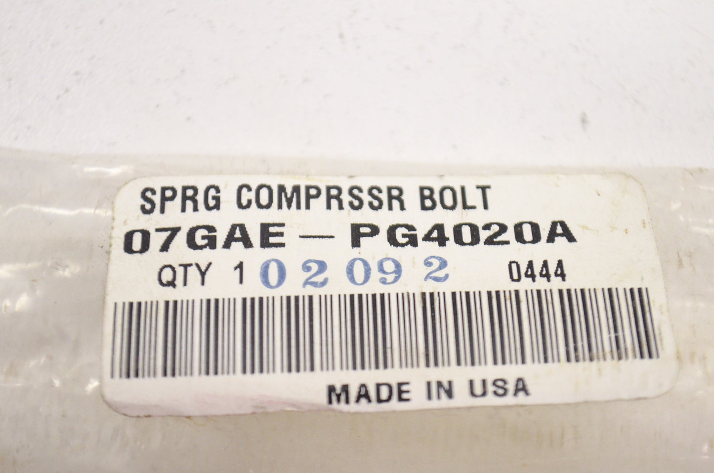 Spring Compressor Bolt NOS