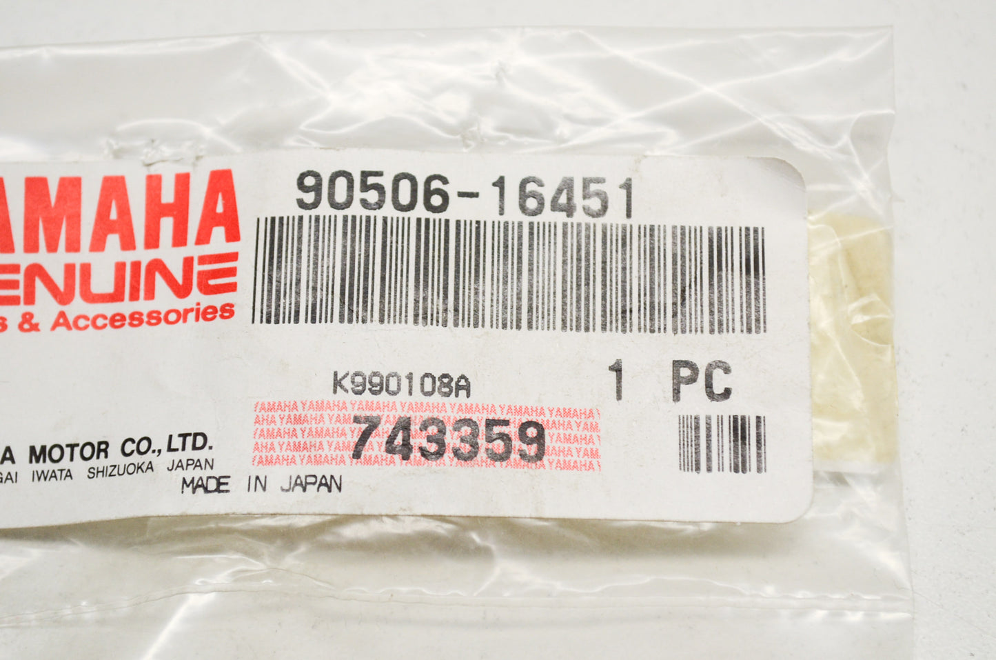 OEM Yamaha 90506-16451-00 Tension Spring NOS