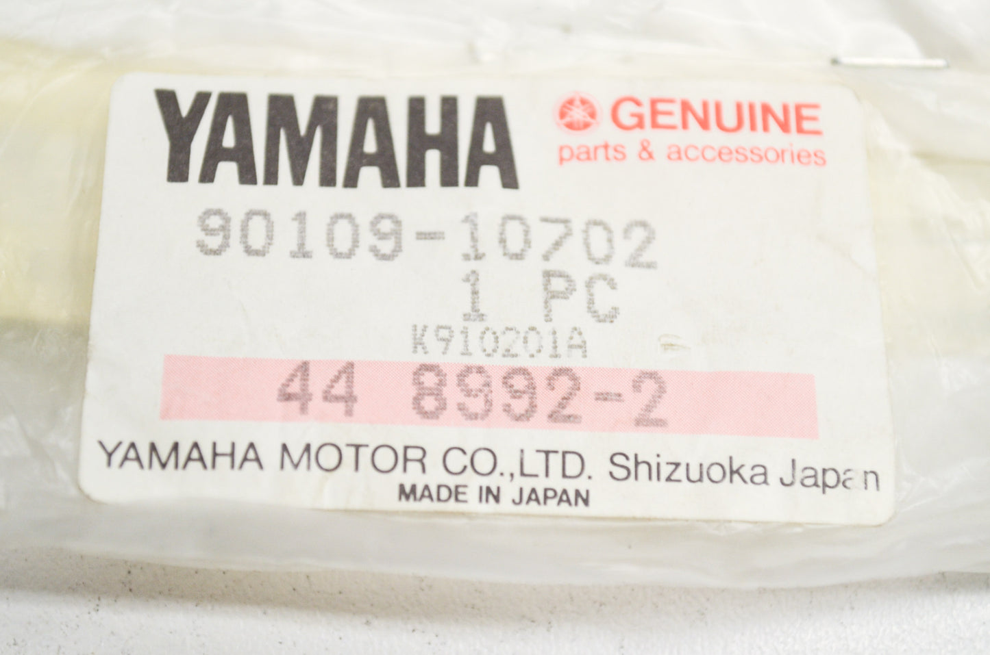 OEM Yamaha 90109-10702-00 Bolt NOS