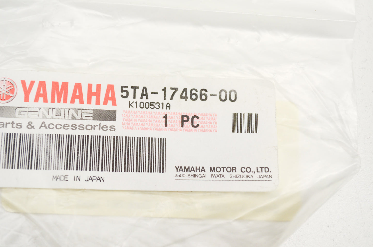 OEM Yamaha 5TA-17466-00-00 Chain Guide NOS