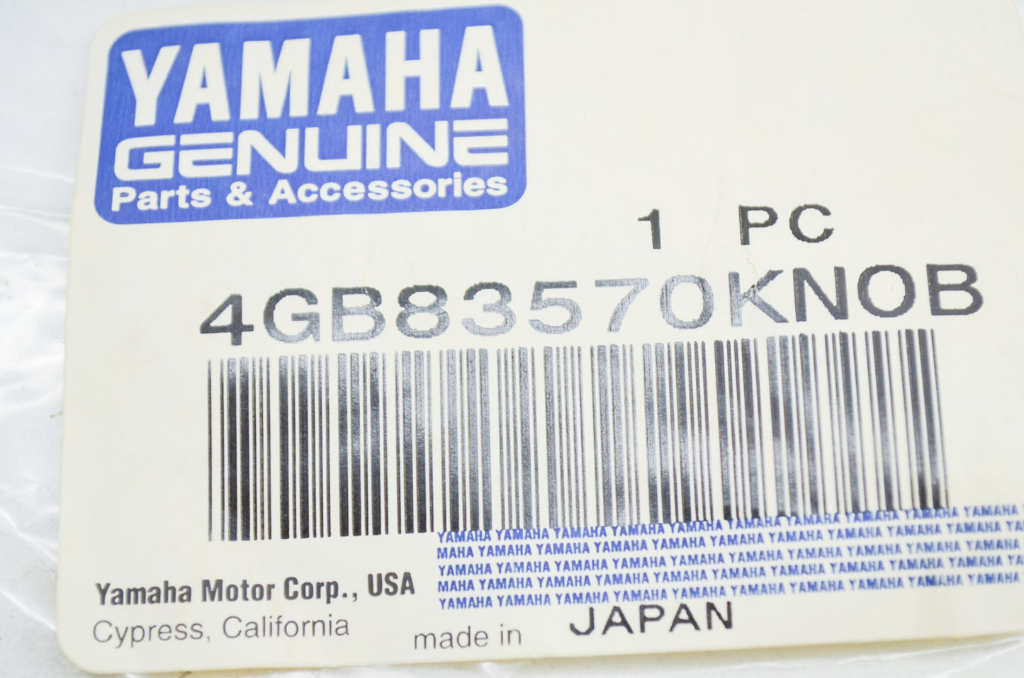 OEM Yamaha 4GB-83570-KN-OB Trip Meter Knob NOS