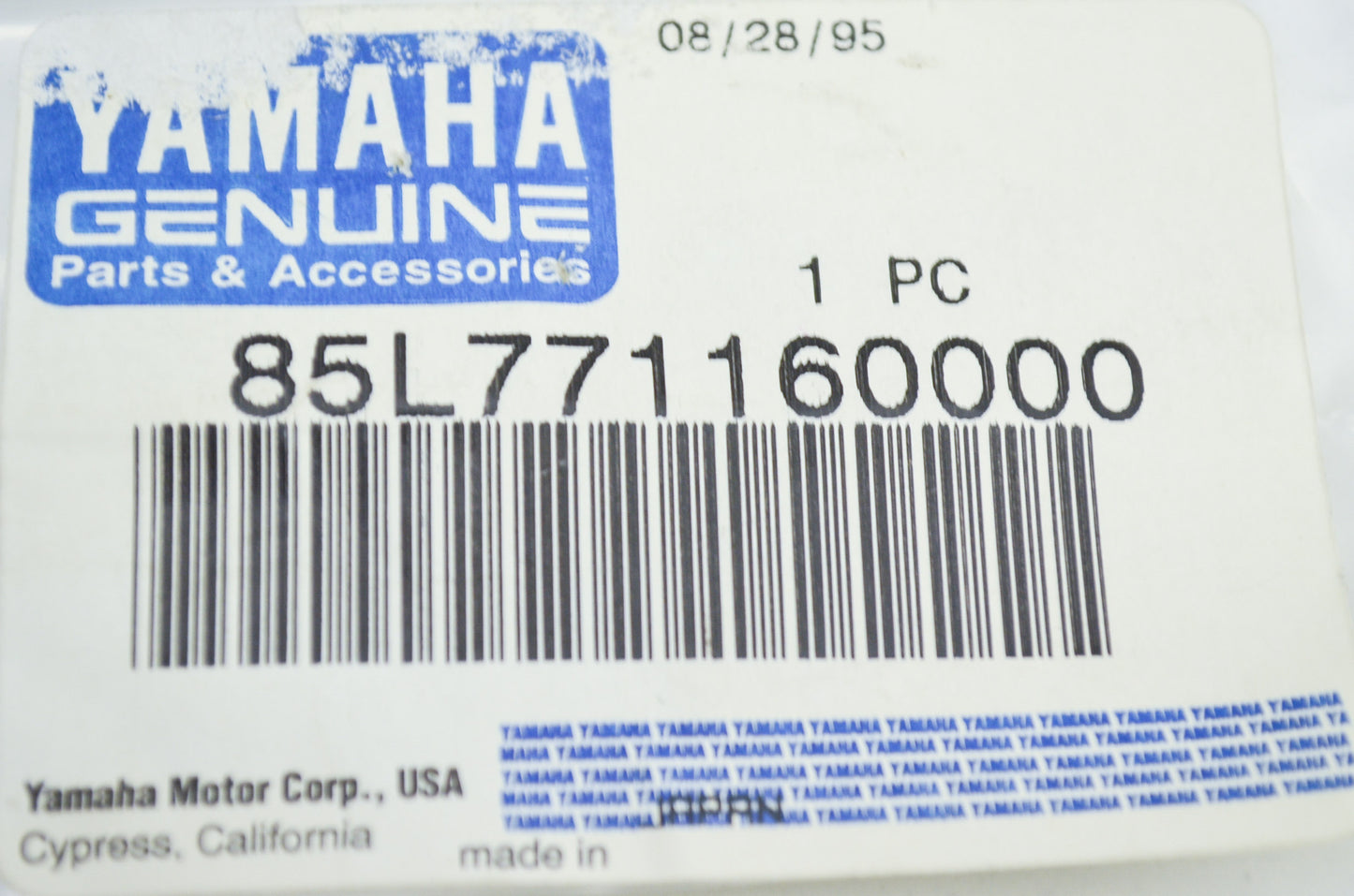 OEM Yamaha 85L-77116-00-00 Special Washer NOS