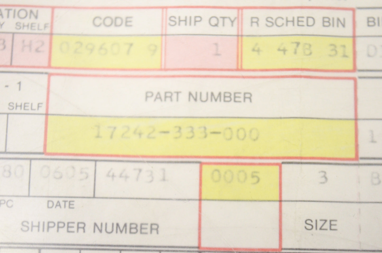 OEM Honda 17242-333-000 Band NOS