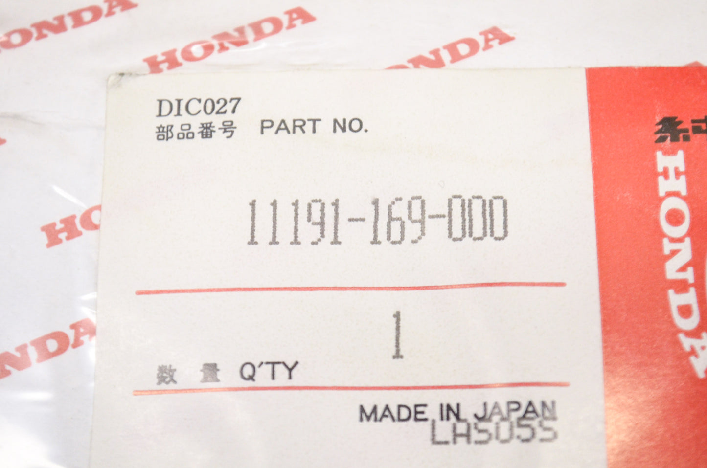 OEM Honda 11191-169-000 Crankcase Gasket NOS