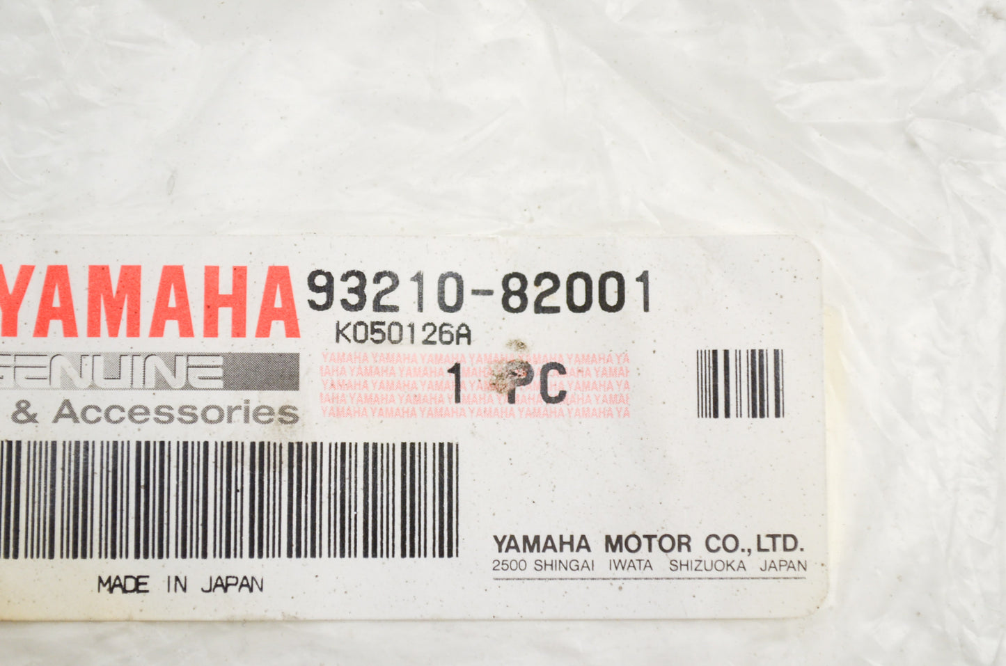 OEM Yamaha 93210-82001-00 O-Ring NOS