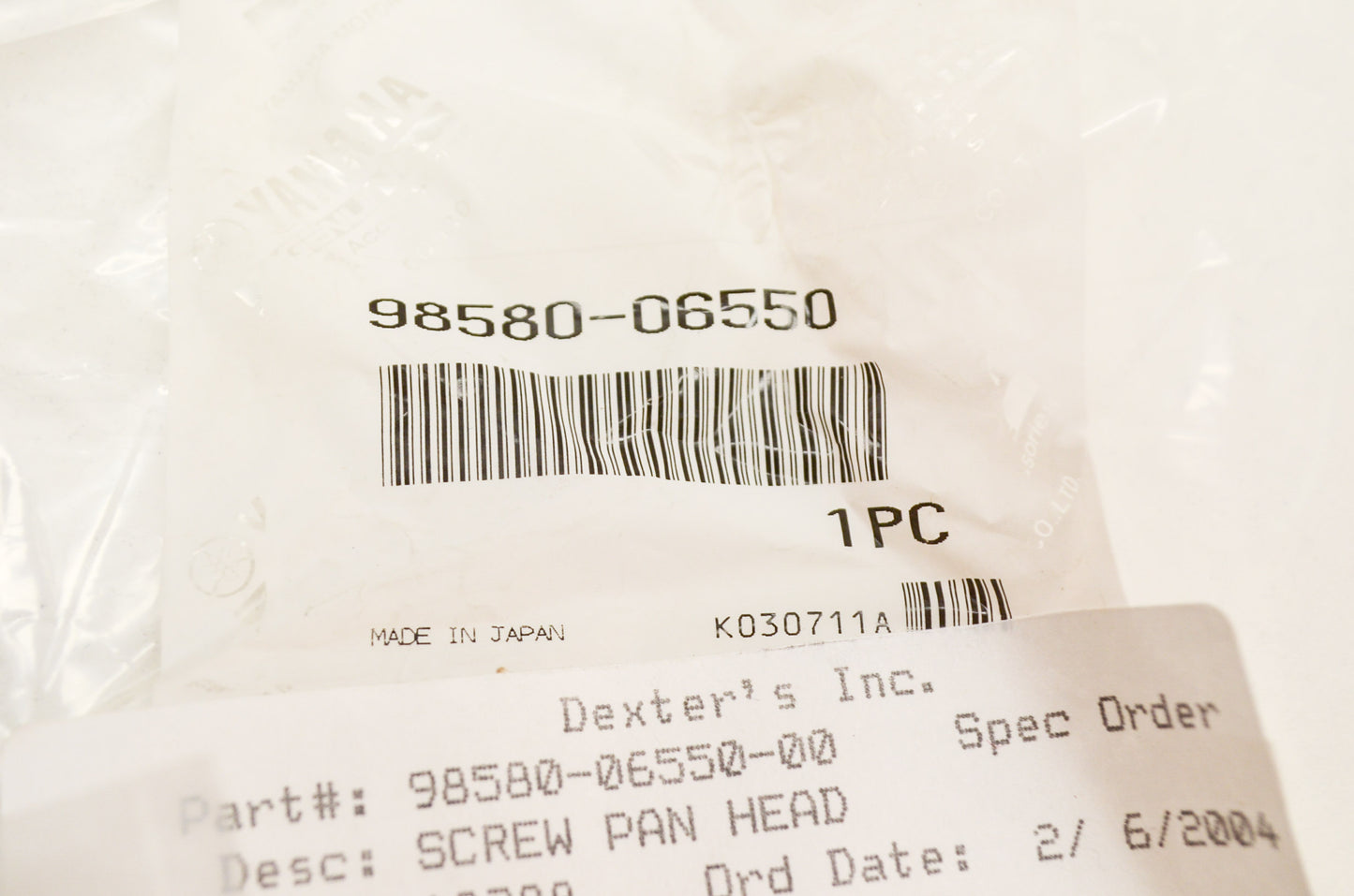 Pan Head Screw NOS