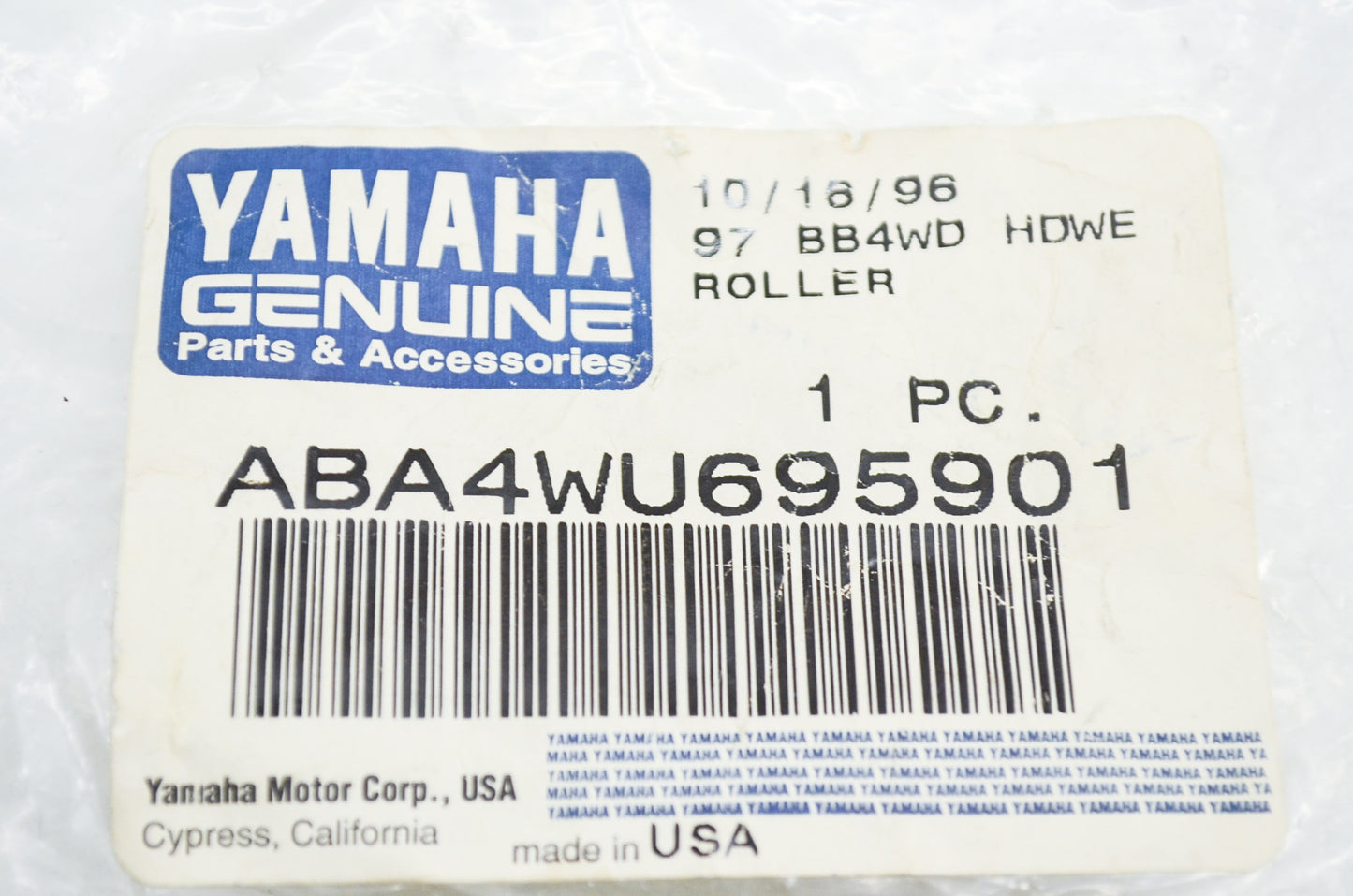 OEM Yamaha ABA-4WU69-59-01 Roller Kit NOS