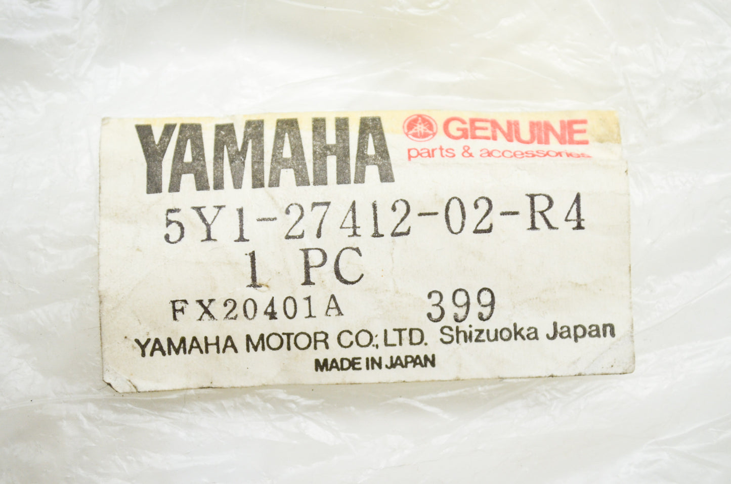 OEM Yamaha 5Y1-27412-02-R4 Footrest Bracket 1 NOS