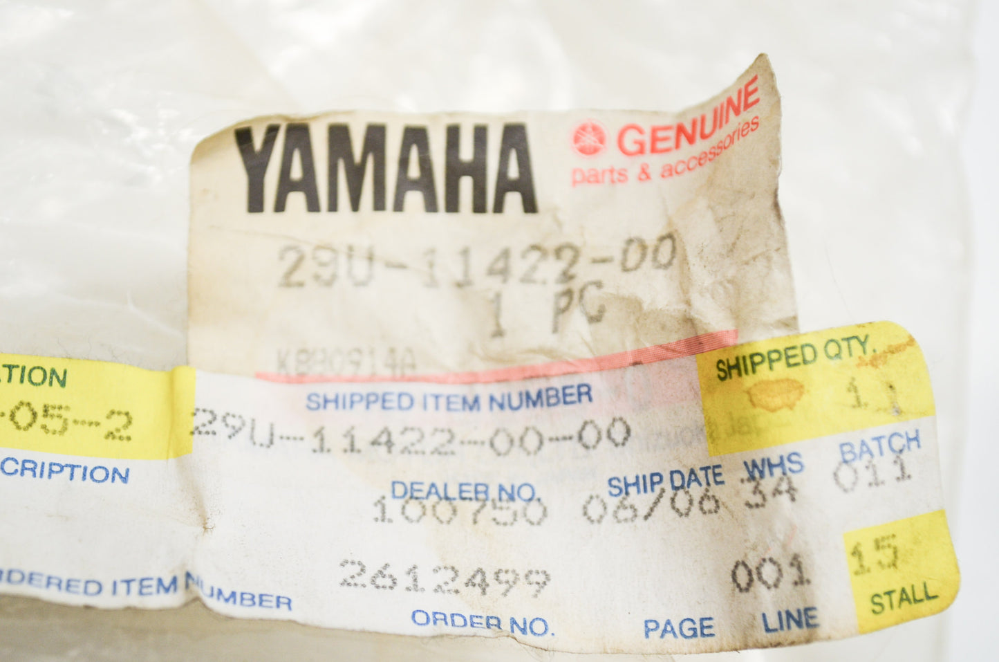 New OEM Yamaha 29U-11422-00-00 Crank NOS