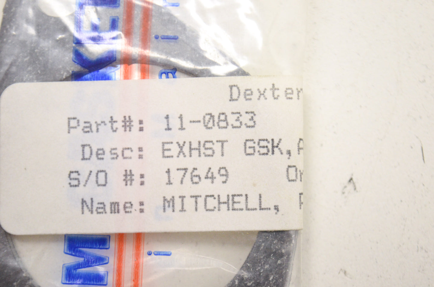New Custom Gaskets Exhaust Gasket NOS