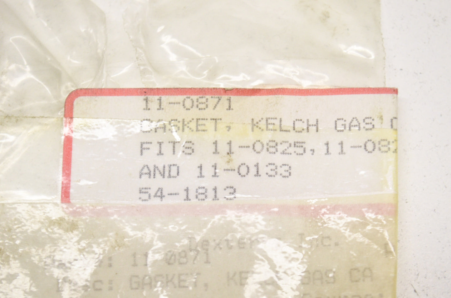 Kelch Gas Cap Gasket NOS