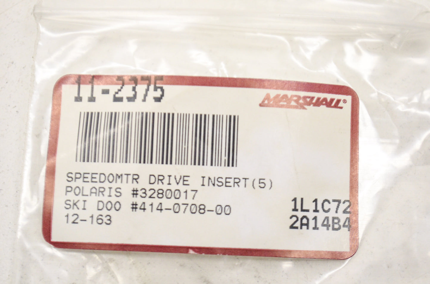 Marshall 11-2375, 3280017, 414-0708-00, 12-163 Speedometer Drive Insert Polaris