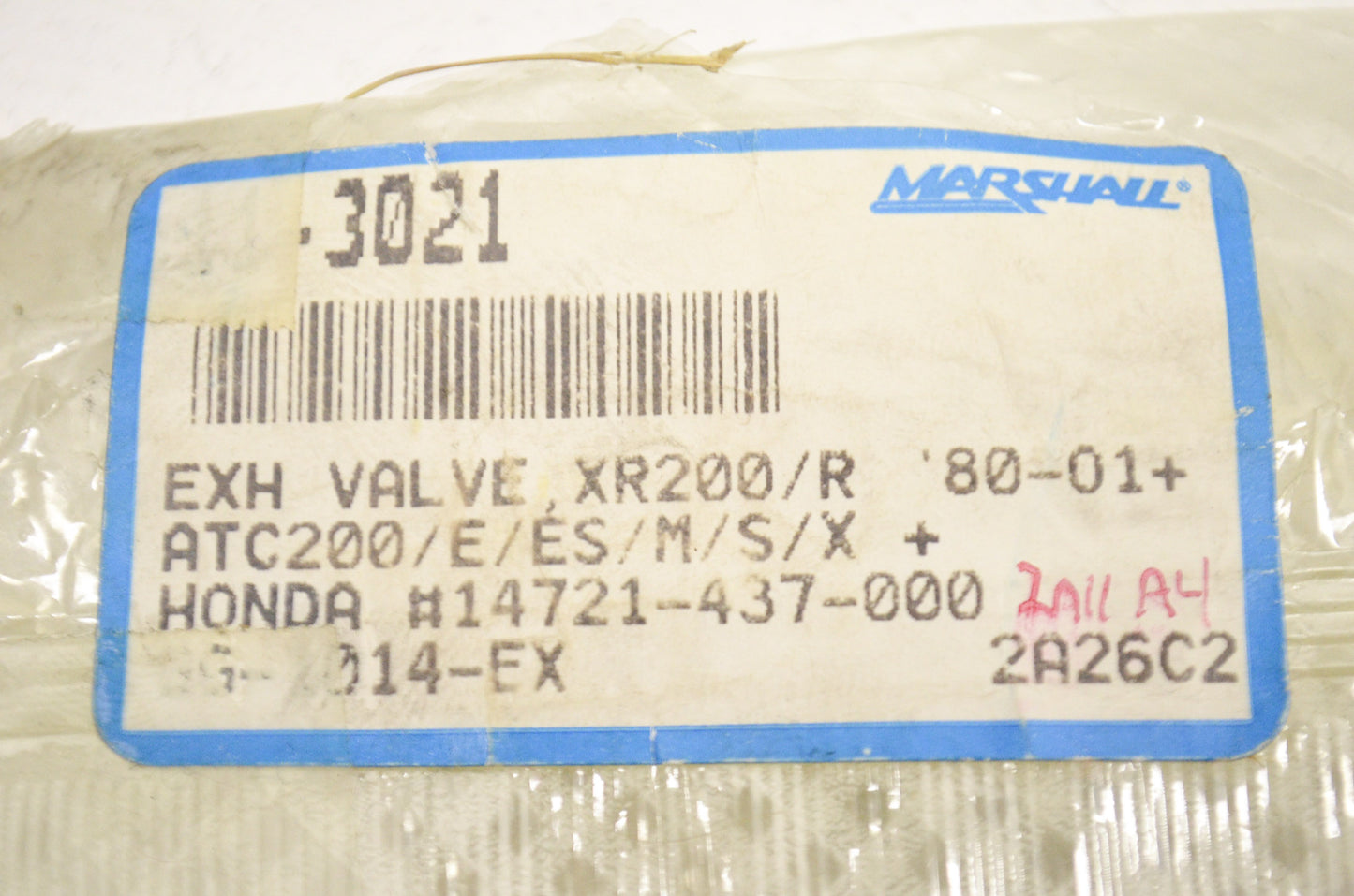 New Vesrah Exhaust Valve NOS