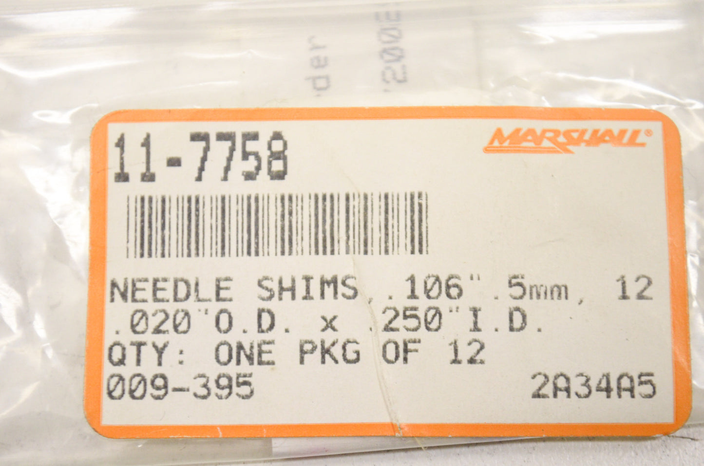 Needle Shim Qty 12 NOS