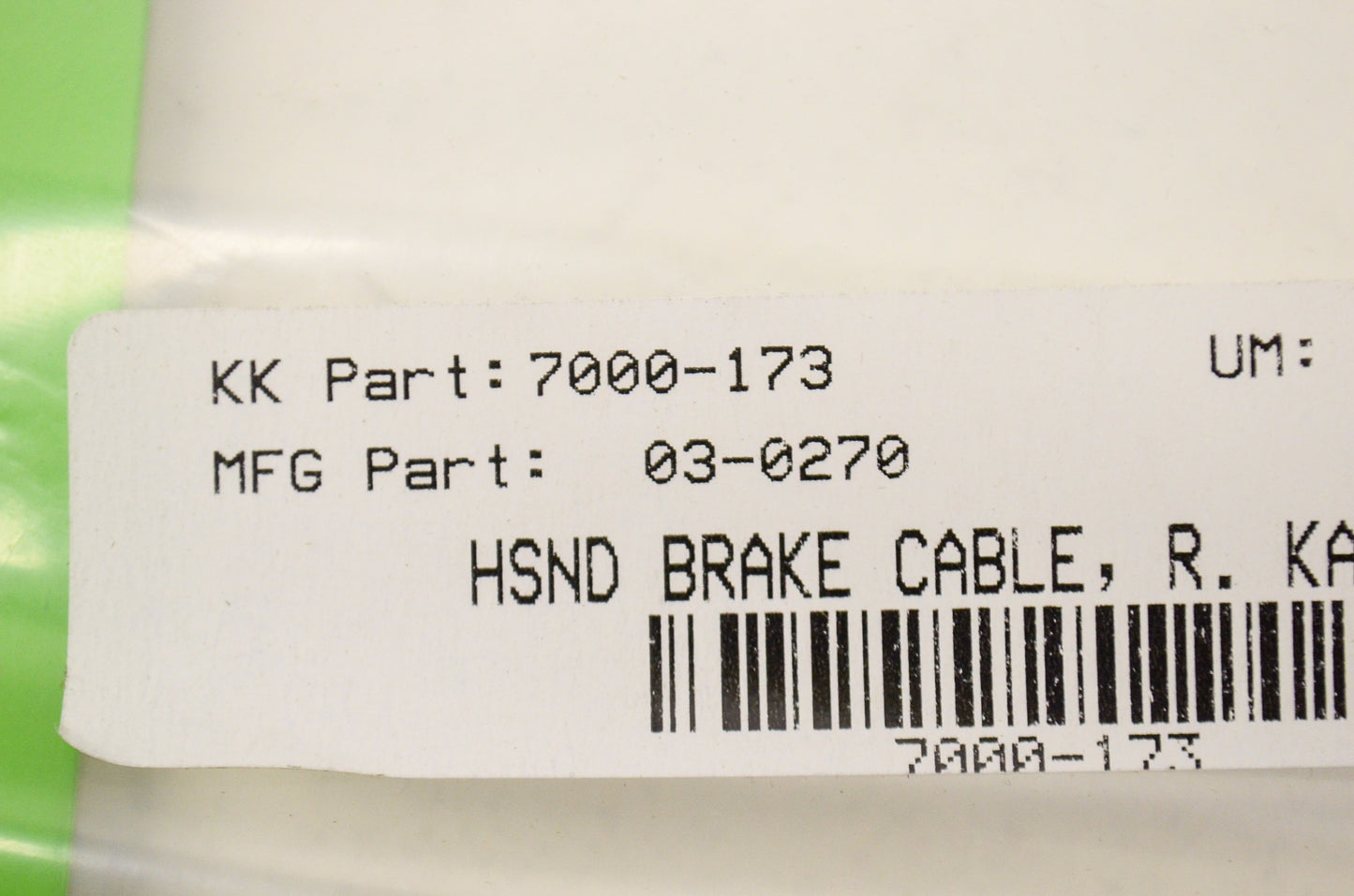 Motion Pro 03-0270 Rear Hand Brake Cable Kawasaki NOS