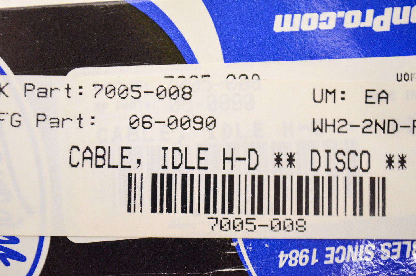 New Motion Pro Idle Cable