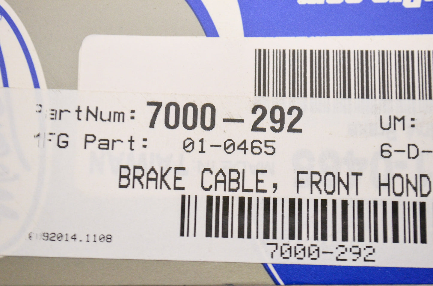 New Motion Pro Front Brake Cable Honda