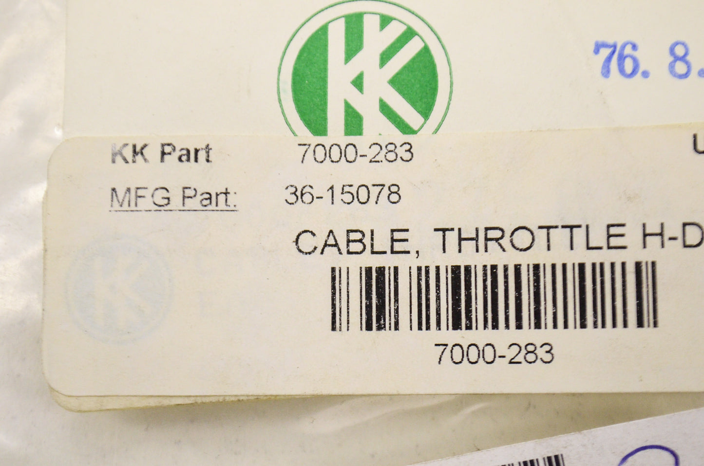 New KK Throttle Cable Harley Davidson